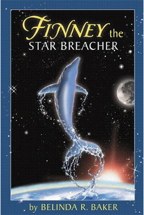 A book cover with a dolphin in the middle of it.